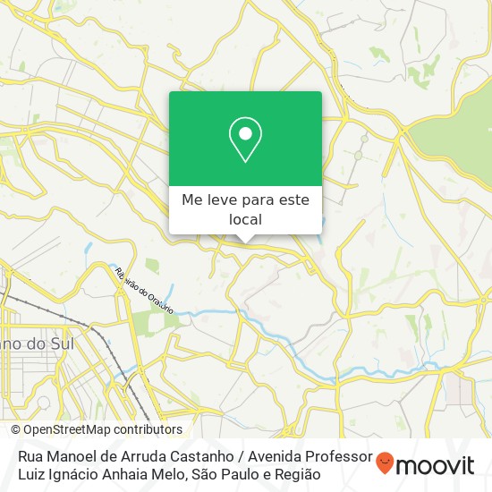Rua Manoel de Arruda Castanho / Avenida Professor Luiz Ignácio Anhaia Melo mapa
