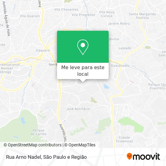 Rua Arno Nadel mapa