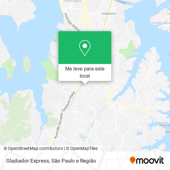 Gladiador Express mapa