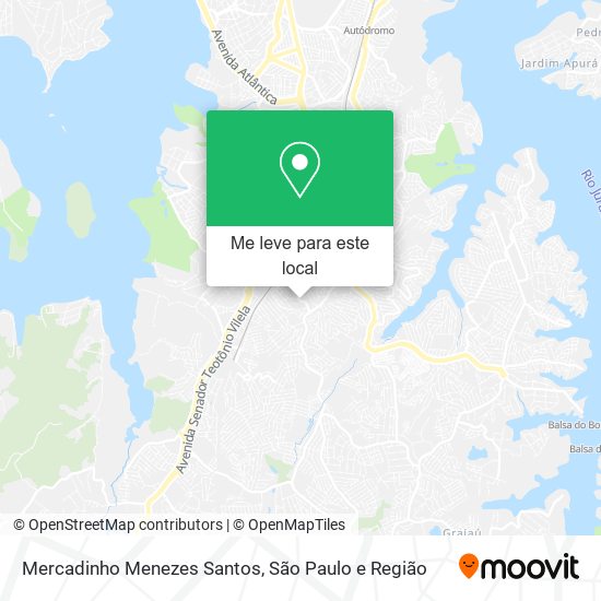 Mercadinho Menezes Santos mapa
