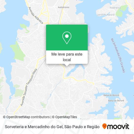 Sorveteria e Mercadinho do Gel mapa