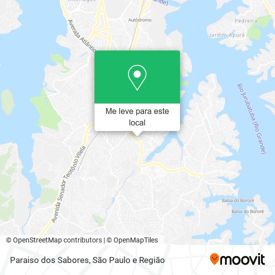 Paraiso dos Sabores mapa