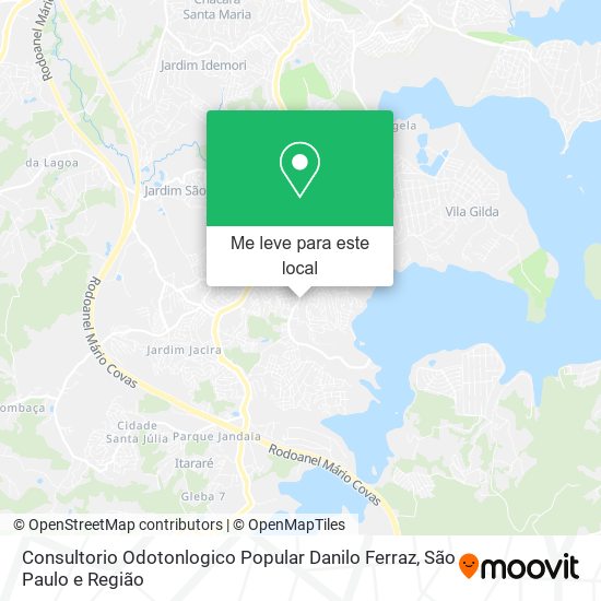 Consultorio Odotonlogico Popular Danilo Ferraz mapa