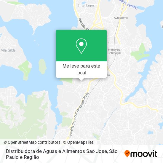 Distribuidora de Aguas e Alimentos Sao Jose mapa