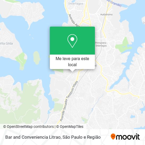 Bar and Conveniencia Litrao mapa