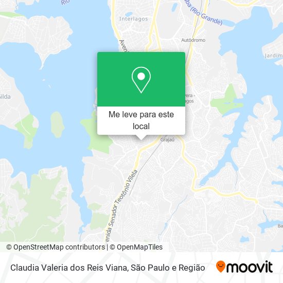 Claudia Valeria dos Reis Viana mapa