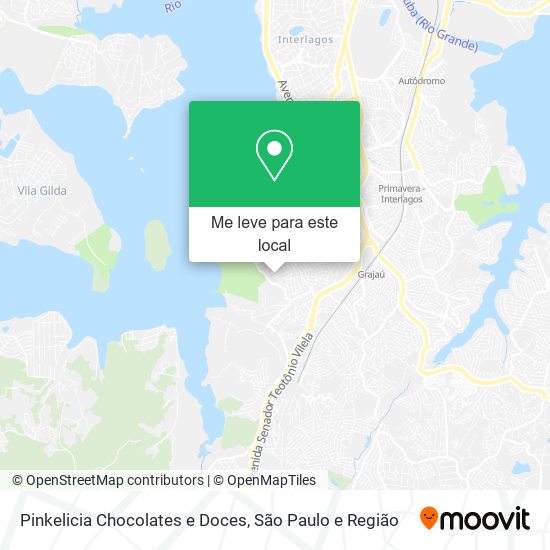 Pinkelicia Chocolates e Doces mapa