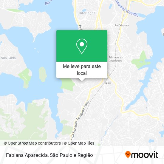 Fabiana Aparecida mapa