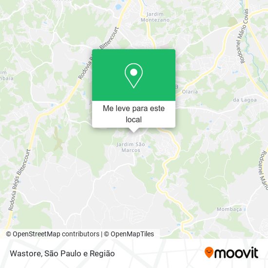 Wastore mapa