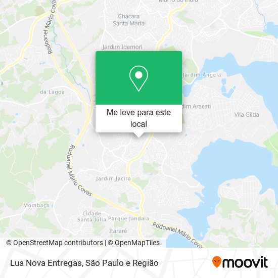 Lua Nova Entregas mapa