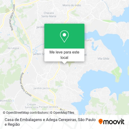 Casa de Embalagens e Adega Cerejeiras mapa