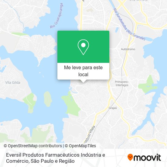 Eversil Produtos Farmacêuticos Indústria e Comércio mapa