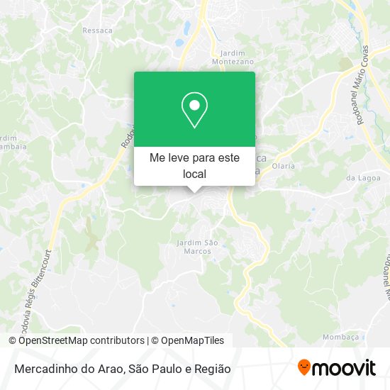 Mercadinho do Arao mapa