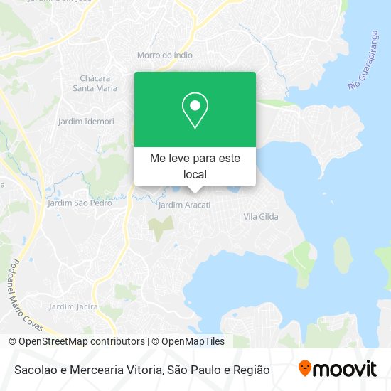 Sacolao e Mercearia Vitoria mapa