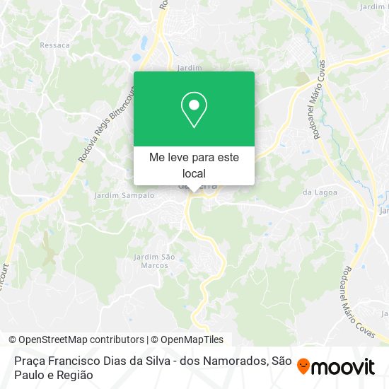 Praça Francisco Dias da Silva - dos Namorados mapa