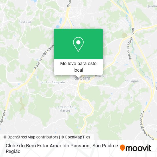 Clube do Bem Estar Amarildo Passarini mapa