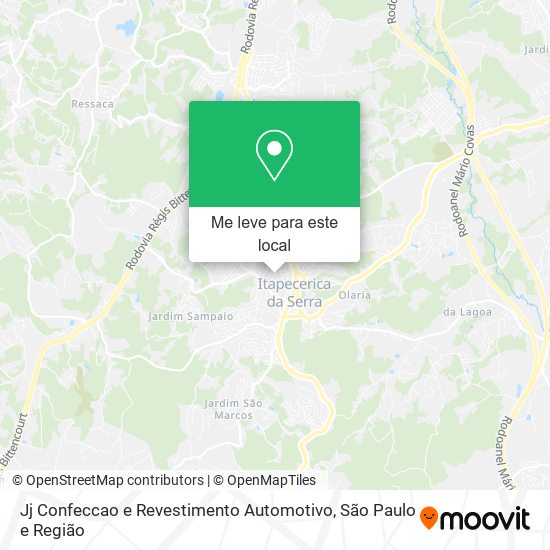 Jj Confeccao e Revestimento Automotivo mapa