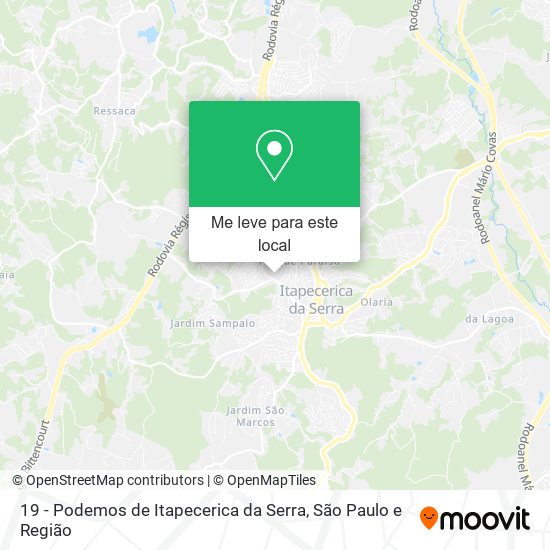 19 - Podemos de Itapecerica da Serra mapa