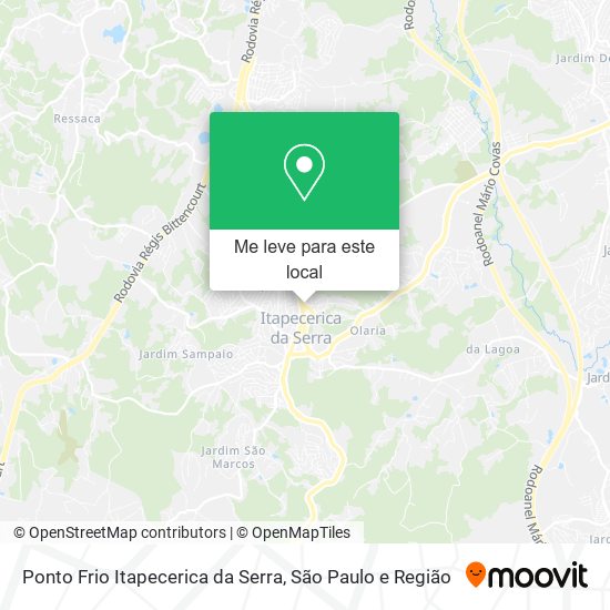 Ponto Frio Itapecerica da Serra mapa