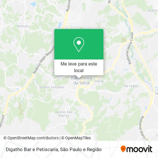 Digatho Bar e Petiscaria mapa