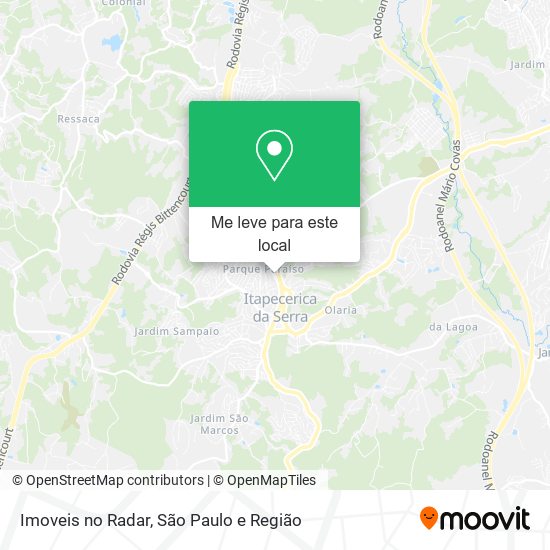 Imoveis no Radar mapa