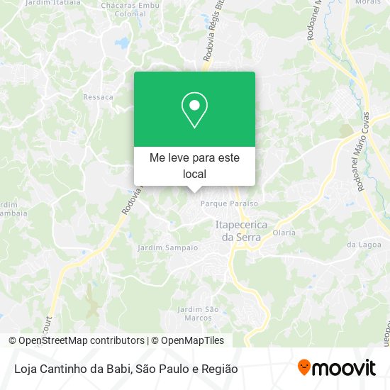 Loja Cantinho da Babi mapa