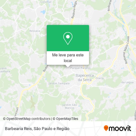 Barbearia Reis mapa