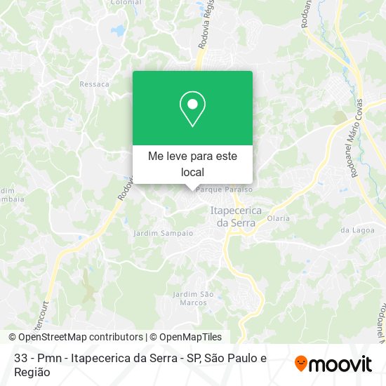 33 - Pmn - Itapecerica da Serra - SP mapa