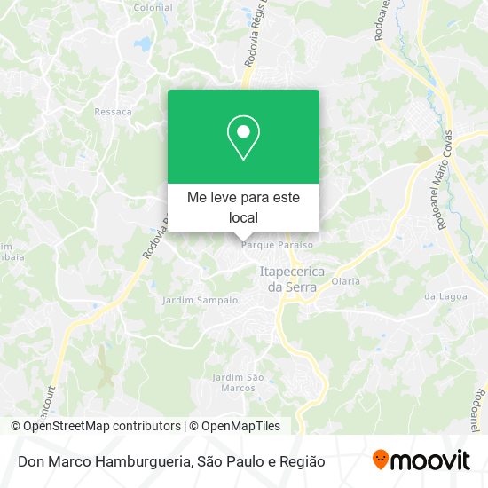 Don Marco Hamburgueria mapa