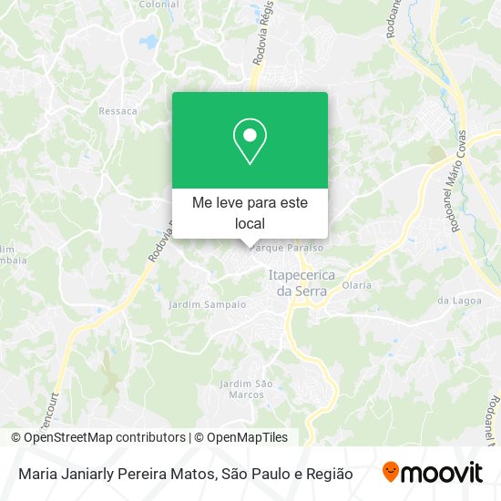 Maria Janiarly Pereira Matos mapa