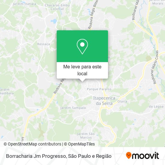 Borracharia Jm Progresso mapa