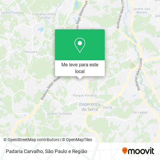Padaria Carvalho mapa