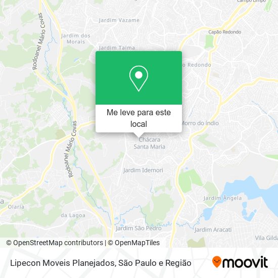 Lipecon Moveis Planejados mapa