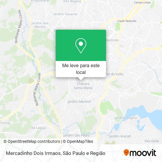 Mercadinho Dois Irmaos mapa