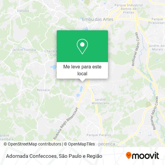 Adornada Confeccoes mapa