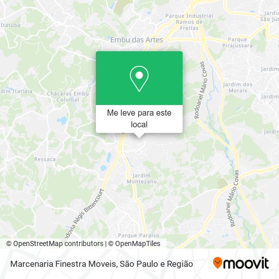 Marcenaria Finestra Moveis mapa