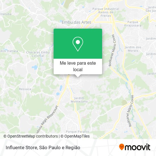 Influente Store mapa