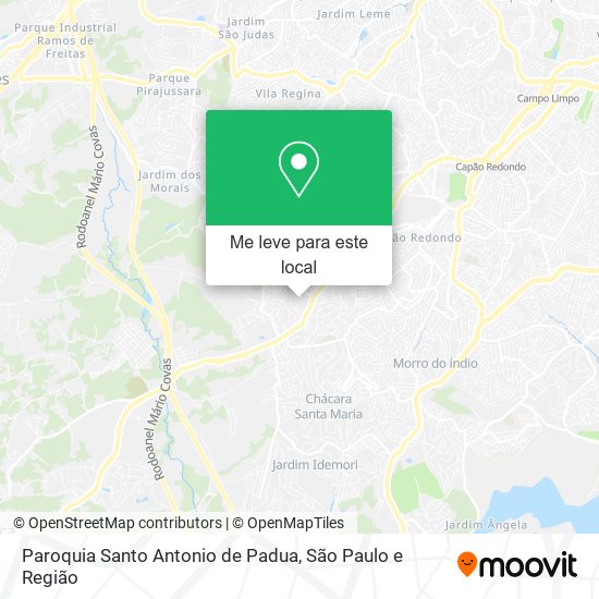 Paroquia Santo Antonio de Padua mapa