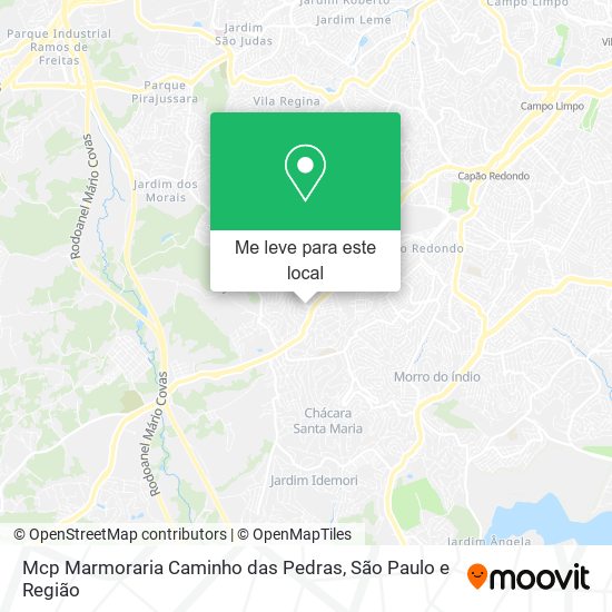 Mcp Marmoraria Caminho das Pedras mapa