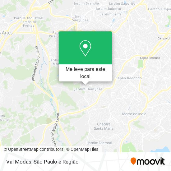 Val Modas mapa