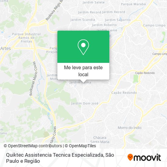 Quiktec Assistencia Tecnica Especializada mapa