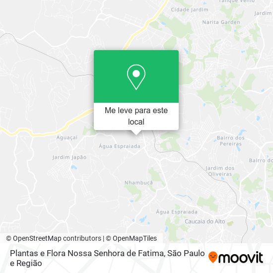 Plantas e Flora Nossa Senhora de Fatima mapa