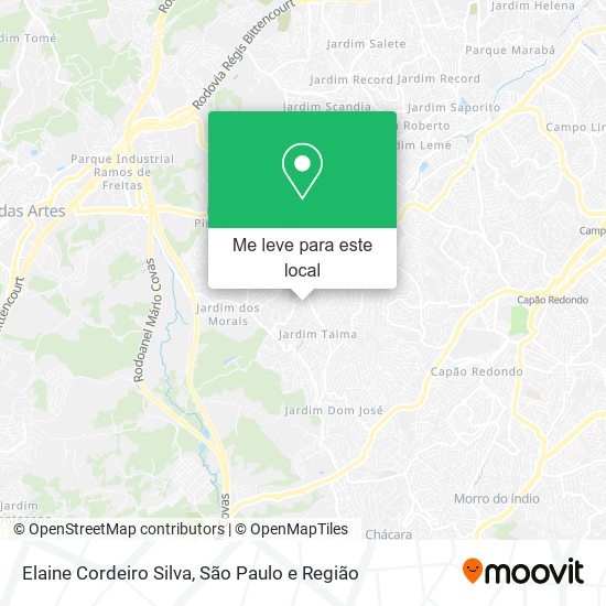 Elaine Cordeiro Silva mapa