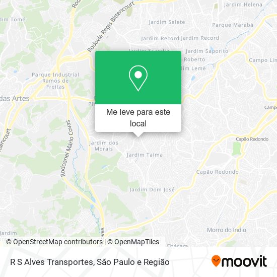 R S Alves Transportes mapa