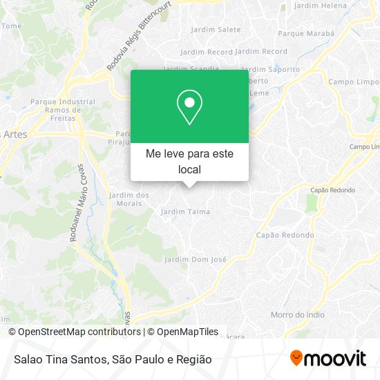 Salao Tina Santos mapa