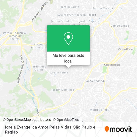 Igreja Evangelica Amor Pelas Vidas mapa