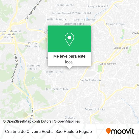 Cristina de Oliveira Rocha mapa