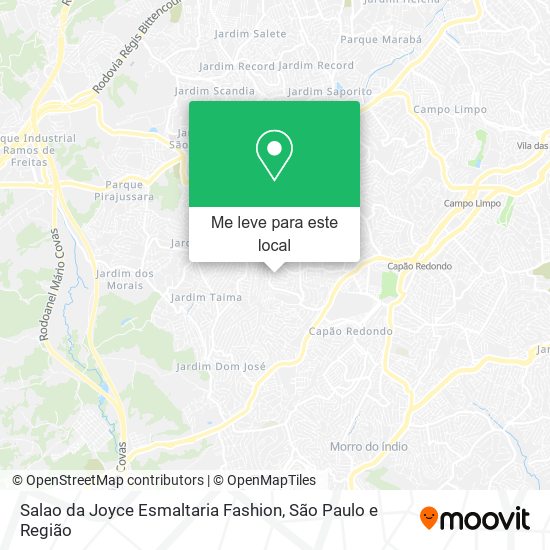 Salao da Joyce Esmaltaria Fashion mapa