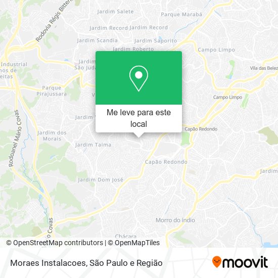 Moraes Instalacoes mapa