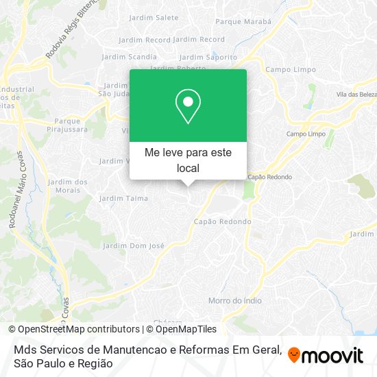 Mds Servicos de Manutencao e Reformas Em Geral mapa